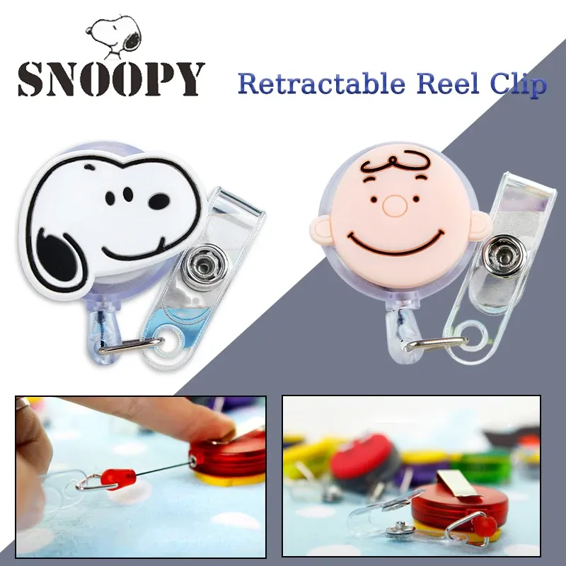 Porte-badge rétractable Snoopy, vue d'ensemble