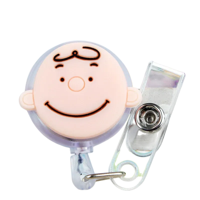 Porte-badge rétractable Snoopy, accessoire de bureau