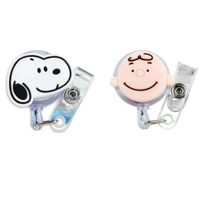 Porte-badge rétractable Snoopy avec cordon pour étudiants 7