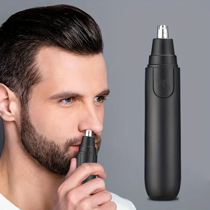 Tondeuse électrique noire de précision vue de face