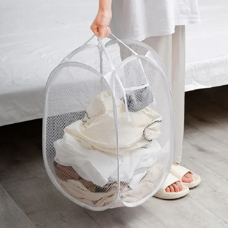 Panier à linge pliable, vue de côté
