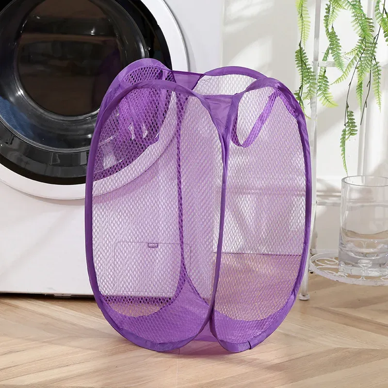 Panier à linge pliable et portable, rangement pour vêtements et jouets 9