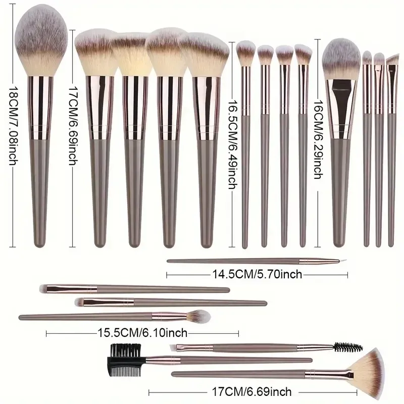 Ensemble de pinceaux de maquillage professionnels