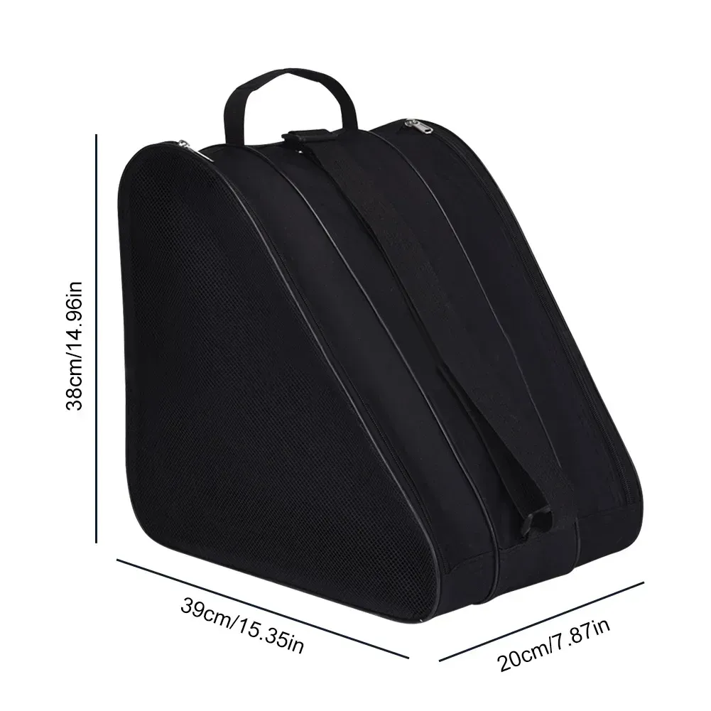 Sac de transport portable pour patins à roulettes, sac de rangement pour patins à glace et patins en ligne pour enfants, grande capacité et respirant 7