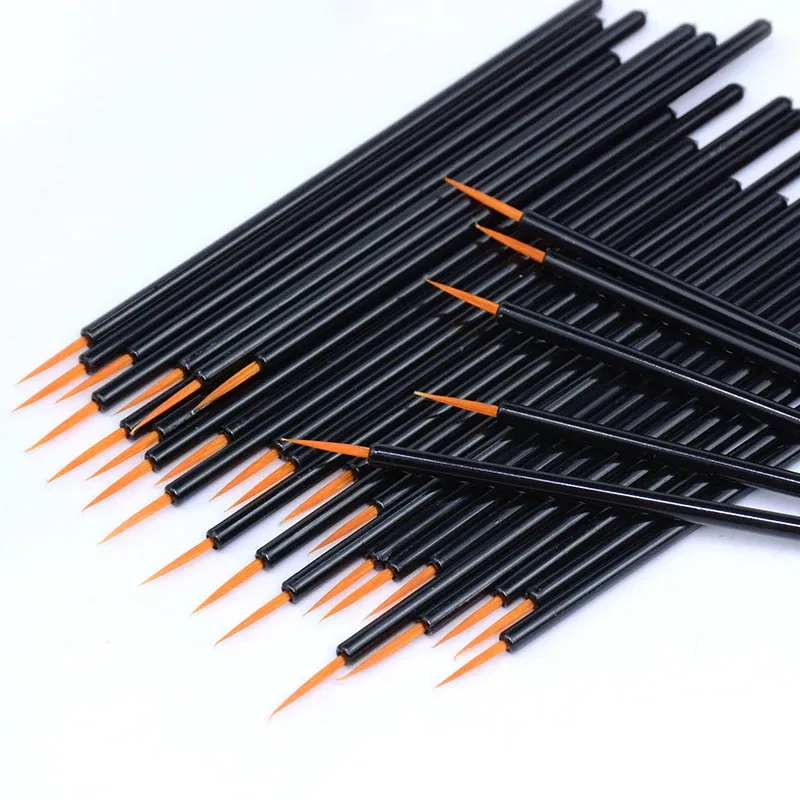 Brosse jetable pour Nail Art, détail de la pointe