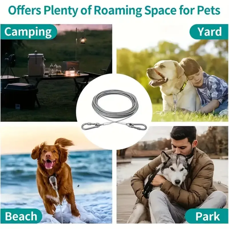 Laisse de câble d'arrimage pour chien, vue 6