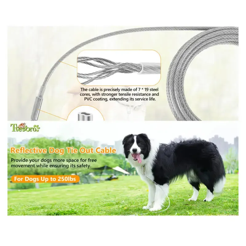Laisse de câble d'arrimage pour chien, vue 7