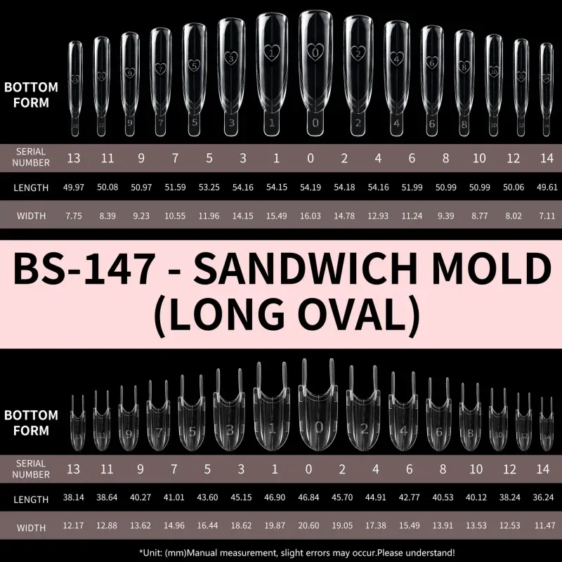 Formes à Ongles Sandwich Doubles Forme Fusée, 120 Pièces, Couverture Complète Supérieure et Inférieure, pour Extension d'Ongles 2