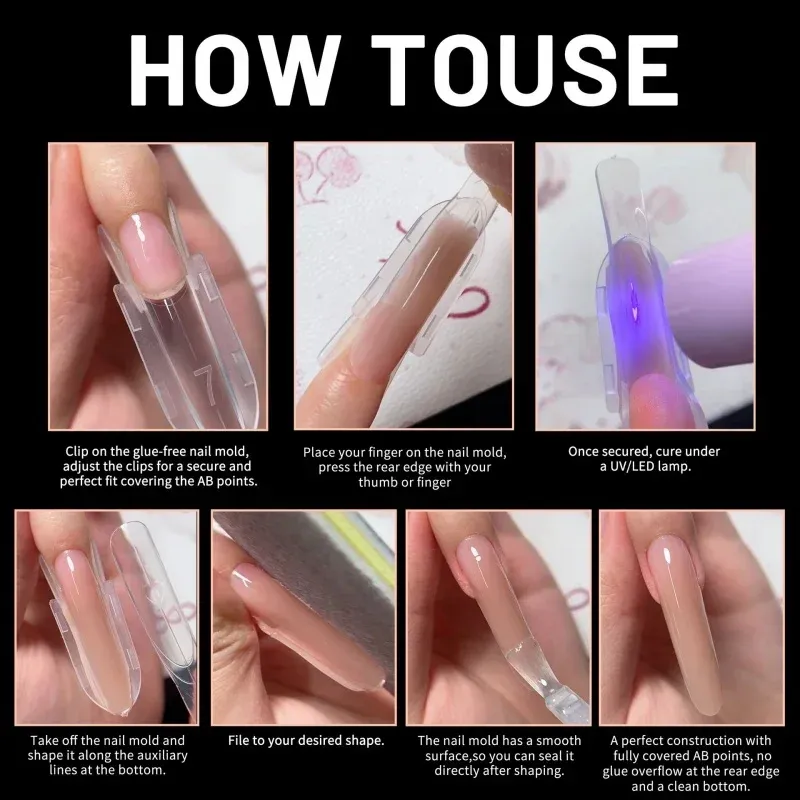 Ensemble de formes à ongles pour salon à domicile