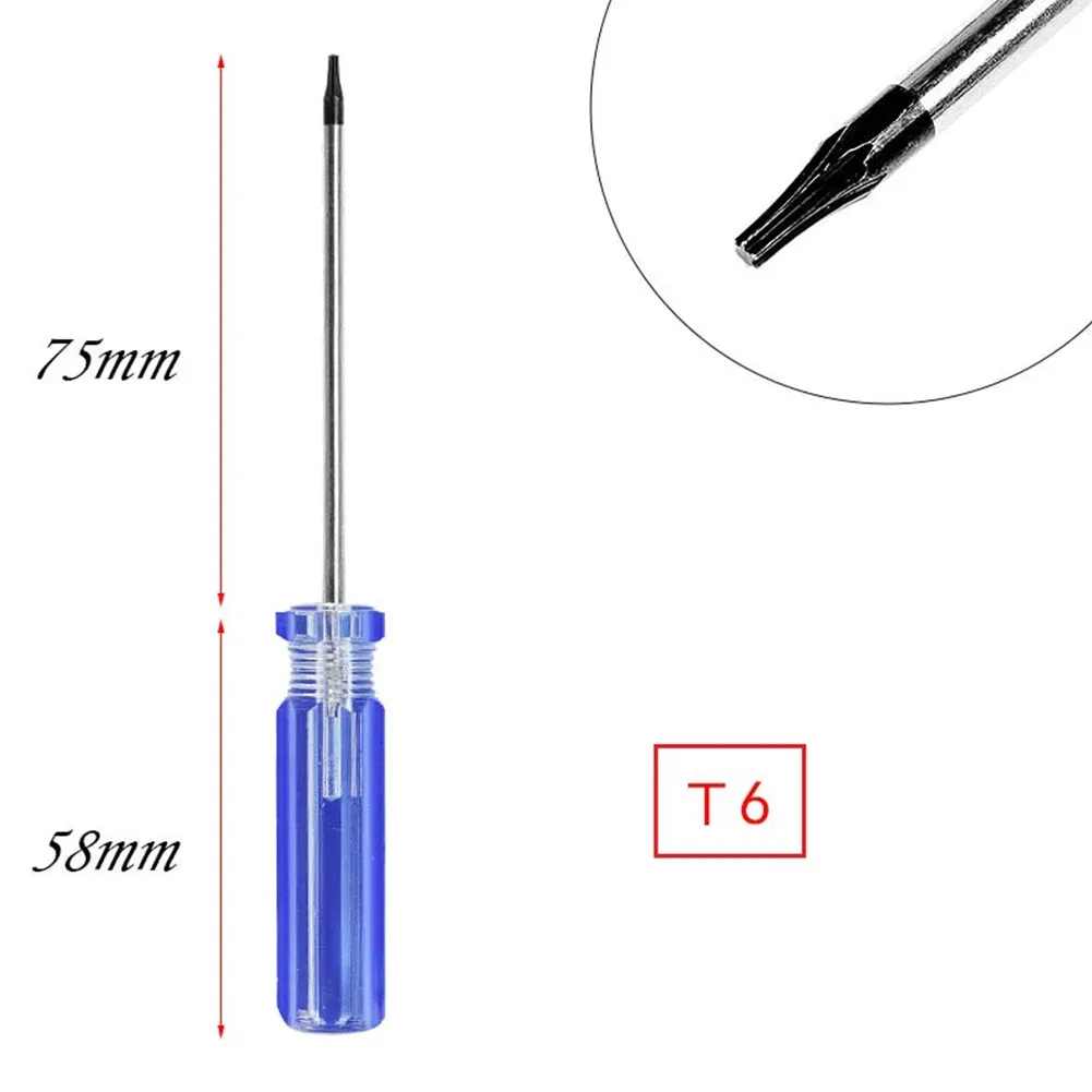 Jeu de tournevis de précision magnétiques pour manette sans fil, embouts Torx T6, T8, T9 et T10, 1/4" (6,35 mm), 5 pièces 7
