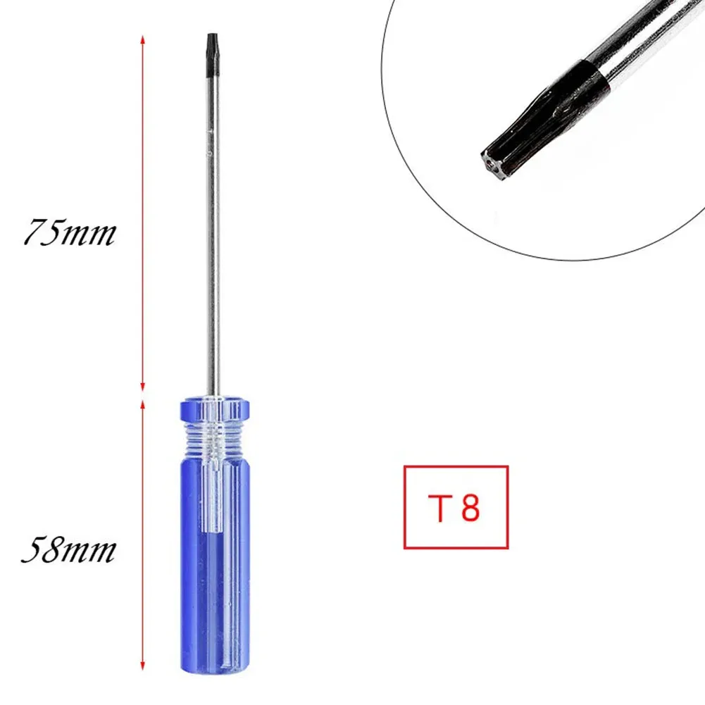 Jeu de tournevis de précision magnétiques pour manette sans fil, embouts Torx T6, T8, T9 et T10, 1/4" (6,35 mm), 5 pièces 8