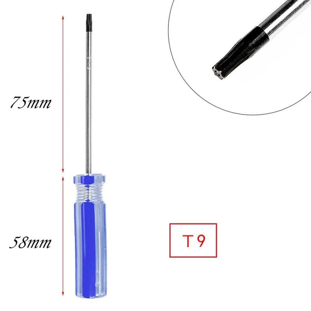 Jeu de tournevis de précision magnétiques pour manette sans fil, embouts Torx T6, T8, T9 et T10, 1/4" (6,35 mm), 5 pièces 9
