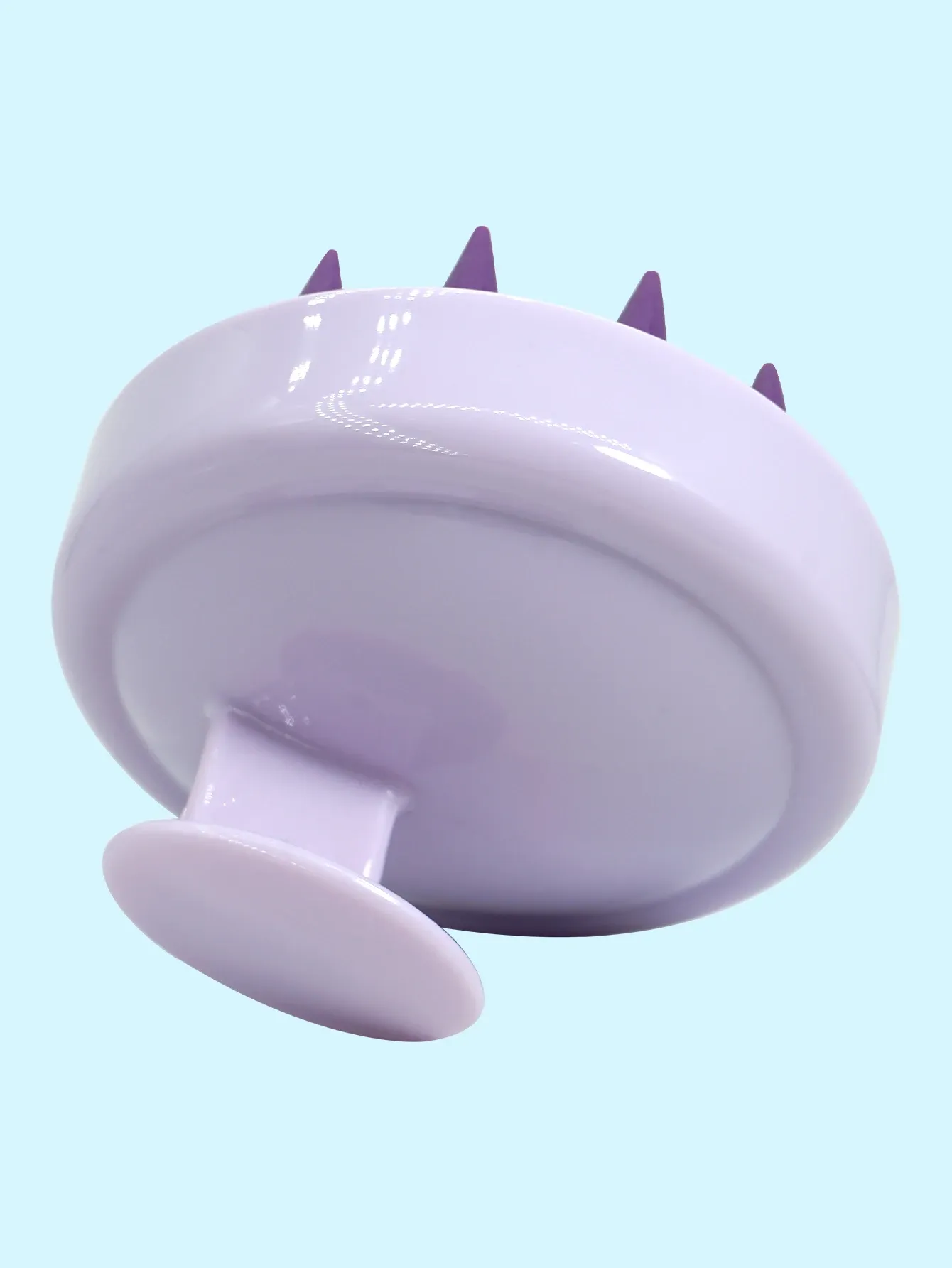 Brosse de massage du cuir chevelu en silicone, détail de confort