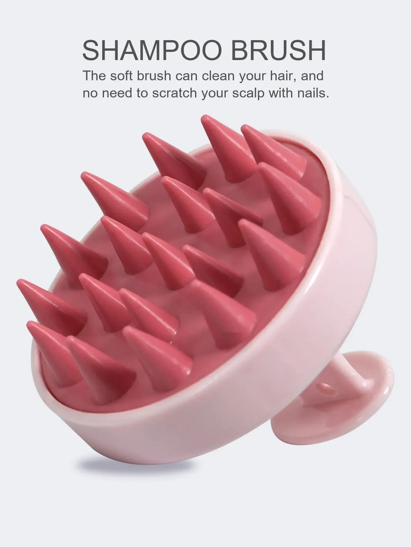 Brosse de massage du cuir chevelu en silicone, sensation de massage
