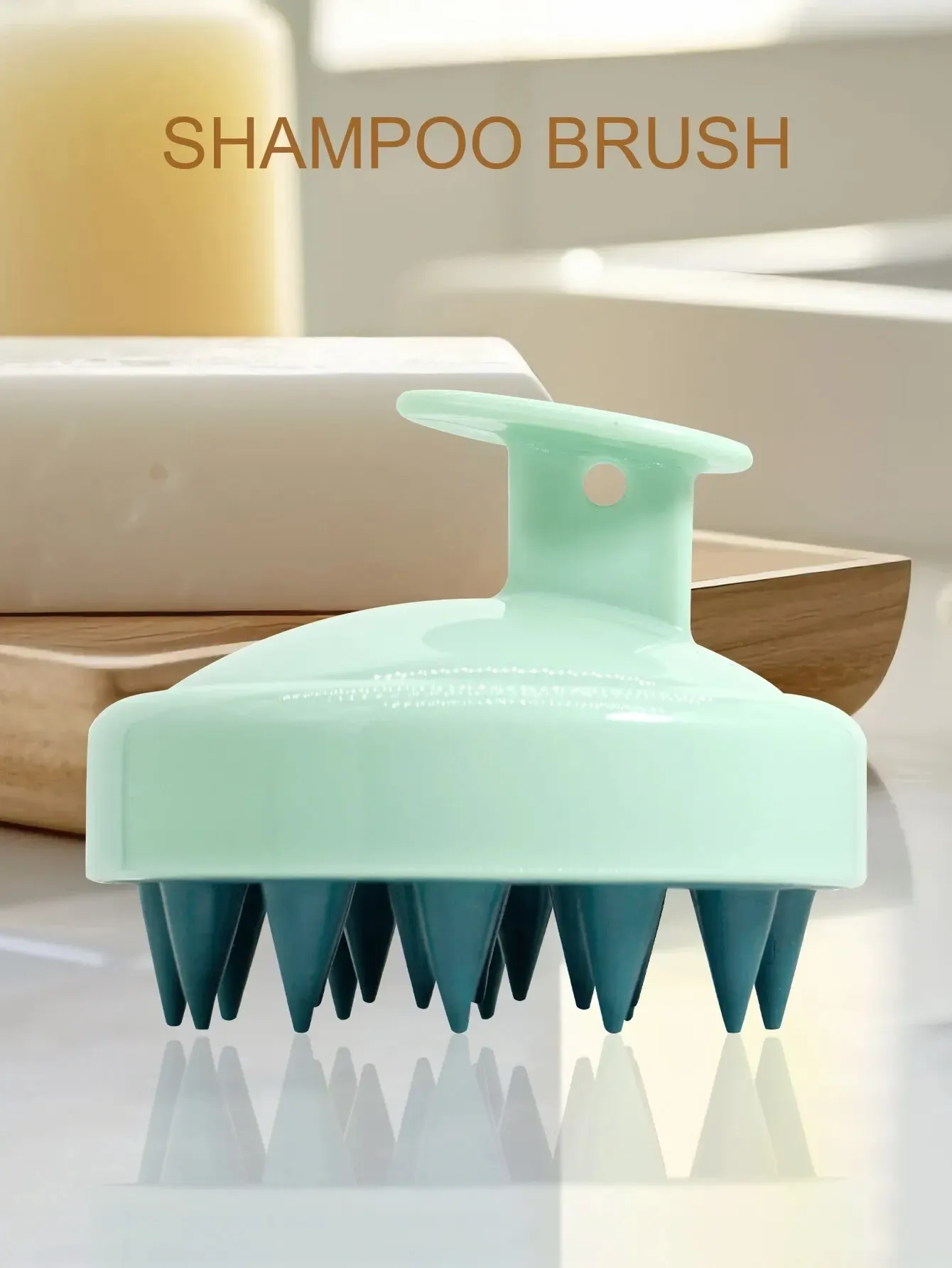 Brosse de massage du cuir chevelu en silicone, brosse de massage du cuir chevelu et du corps à manche ergonomique 10