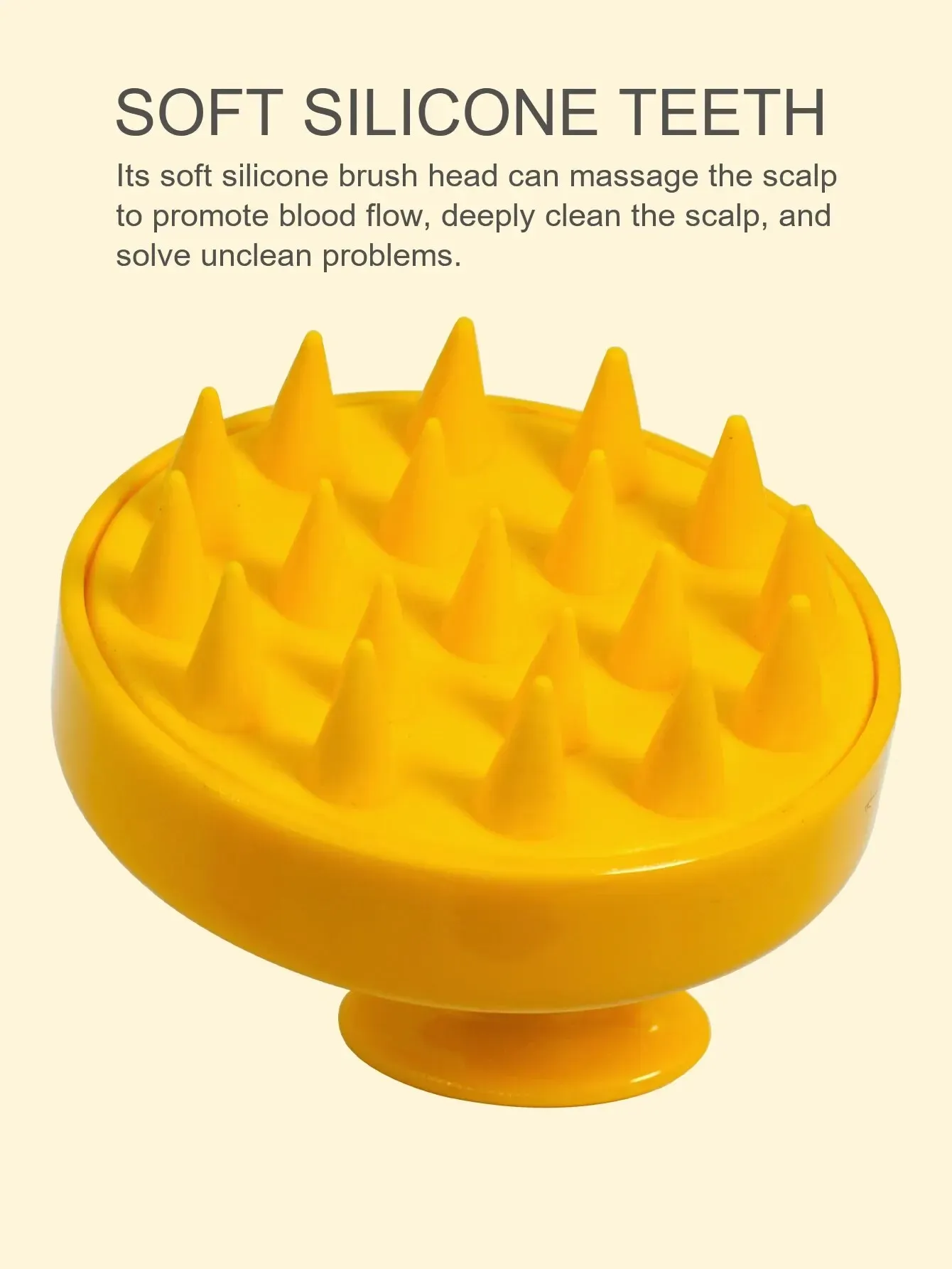 Brosse de massage du cuir chevelu en silicone, brosse de massage du cuir chevelu et du corps à manche ergonomique 7