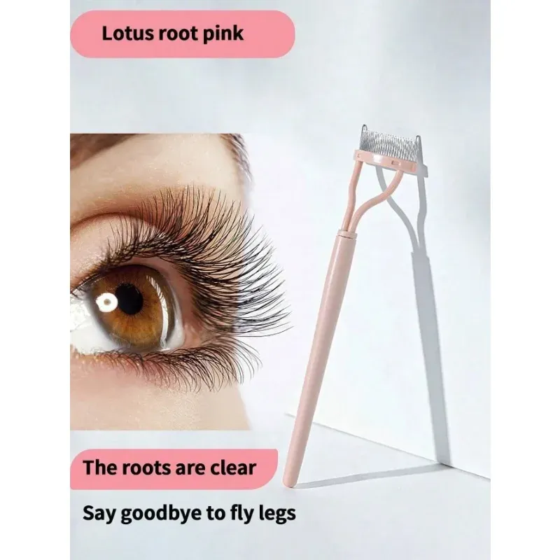 Séparateur de cils ergonomique incurvé avec couvercle anti-poussière, lot de 1 ou 2 pièces 2