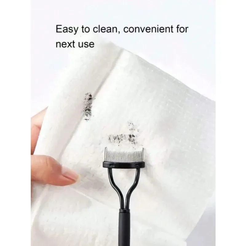 Séparateur de cils ergonomique incurvé avec couvercle anti-poussière, lot de 1 ou 2 pièces 4
