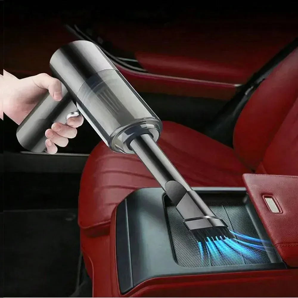 Aspirateur sans fil 120 W, haute puissance, noir, double usage maison et voiture, aspirateur portatif puissant 3