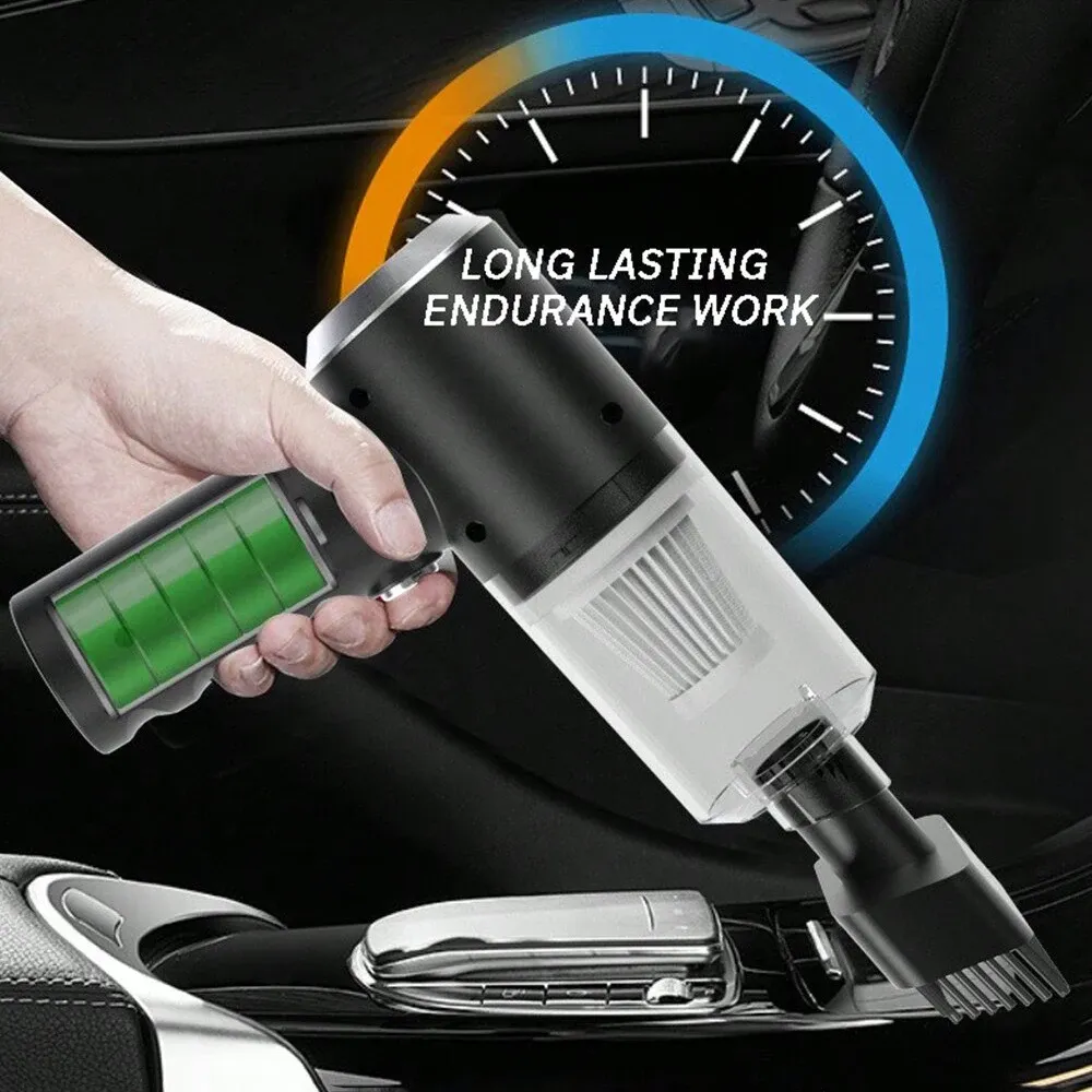 Aspirateur soufflant compact 3 en 1 pour voiture et ménage, rechargeable par USB 5