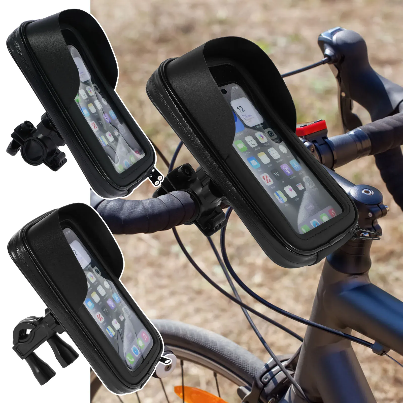 Support de téléphone rotatif à 360° pour guidon