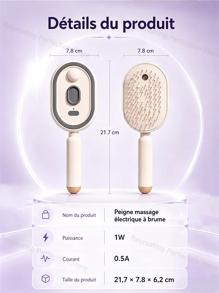 Brosse lissante, finition raffinée
