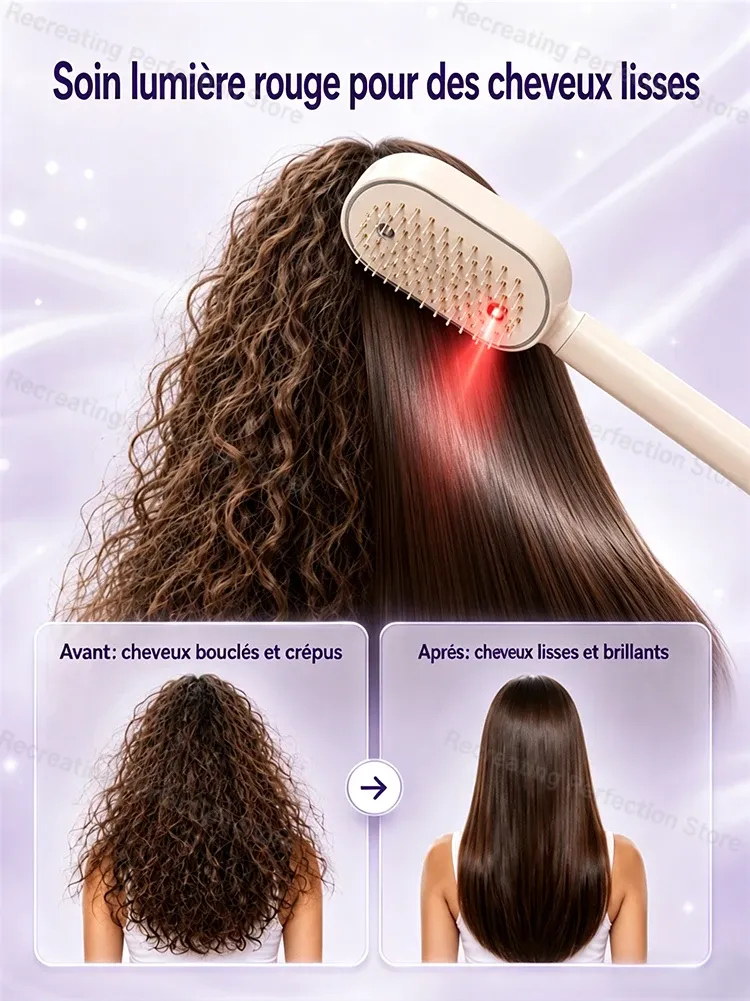 Brosse lissante sous différents angles