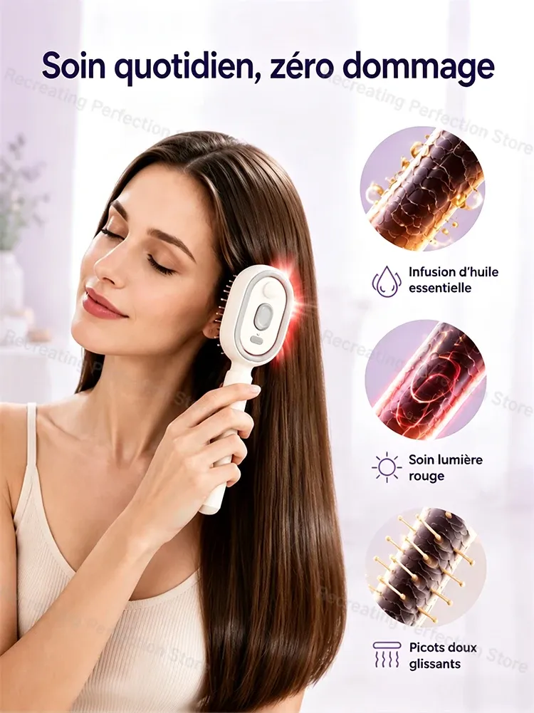 Brosse lissante dans un intérieur élégant