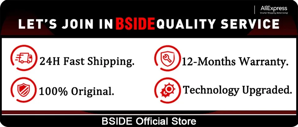 Contenu du coffret du multimètre BSIDE Smart 9999 EMF
