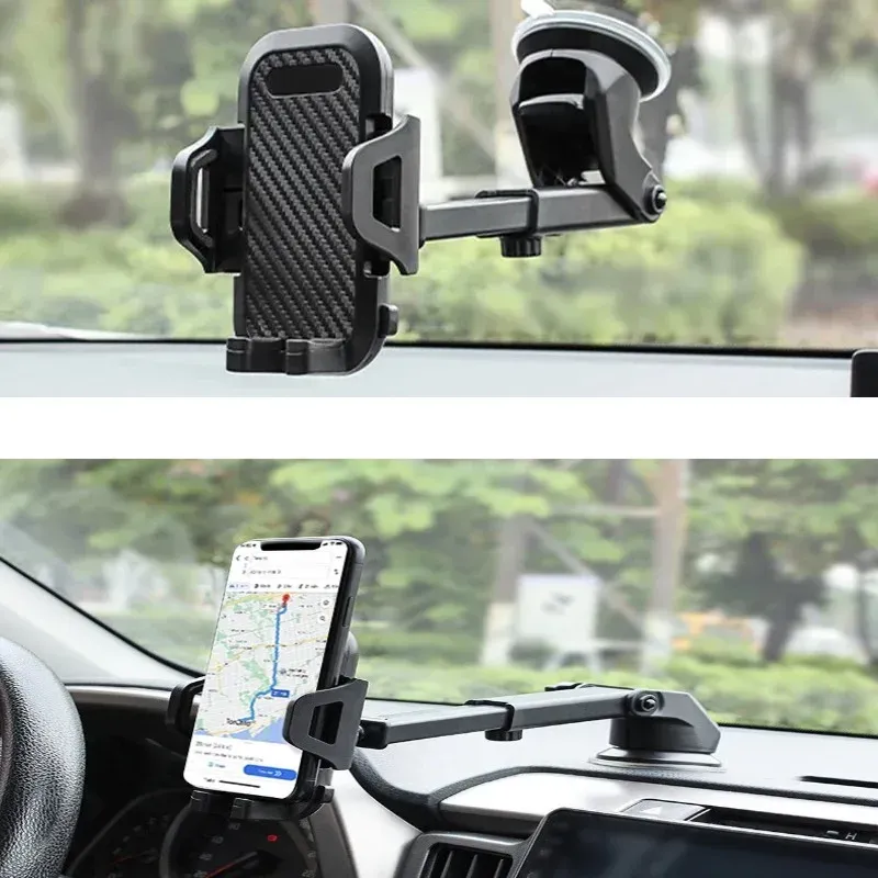 Support de téléphone pour voiture à ventouse, support smartphone universel pour iPhone, Xiaomi, Huawei et Samsung 2