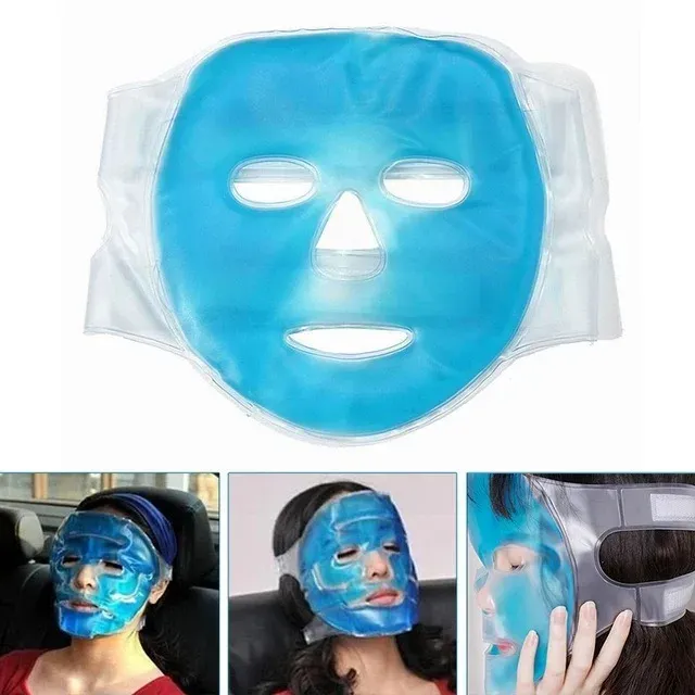 Masque facial en gel posé pour un soin relaxant