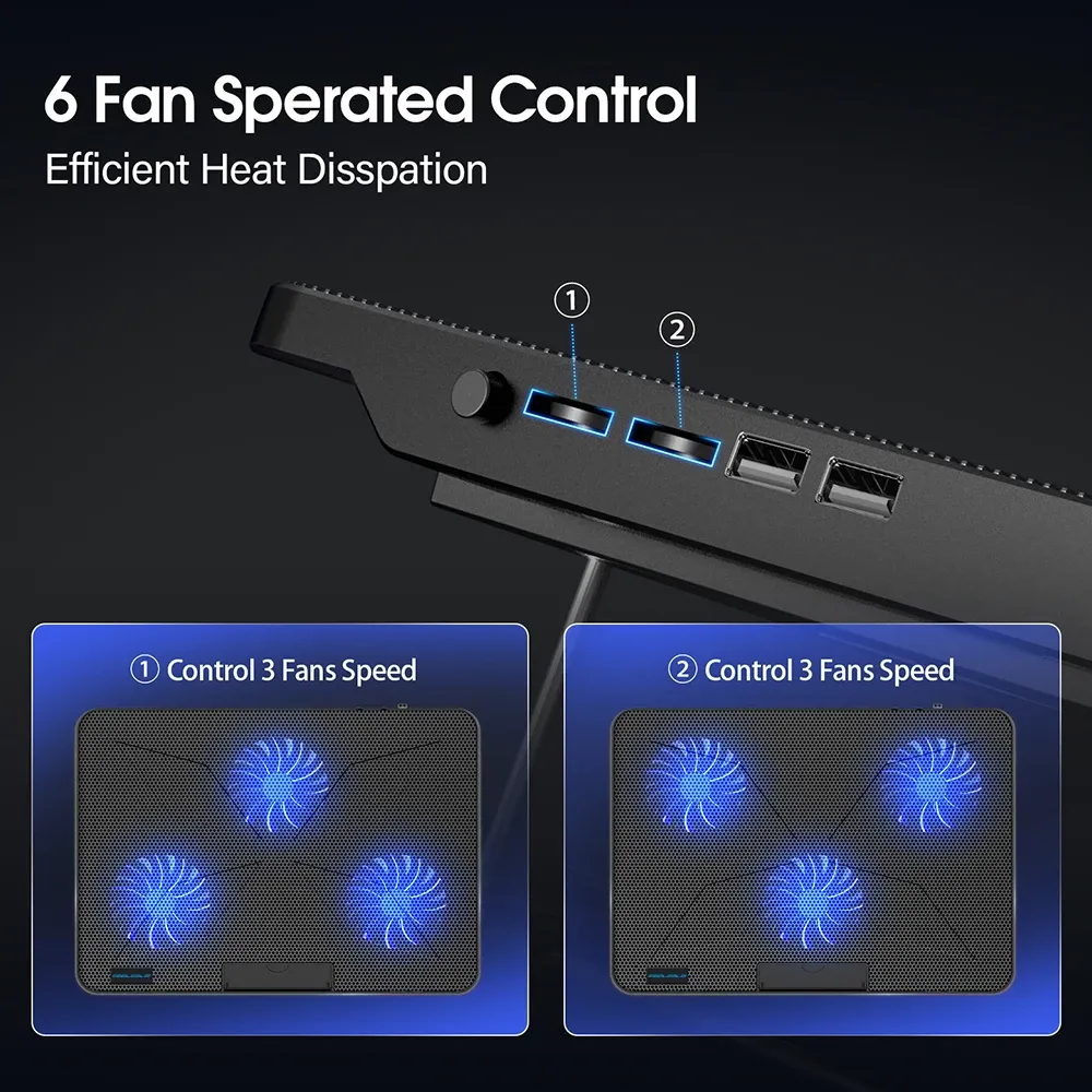 Coolcold refroidisseur pour ordinateur portable vue latérale