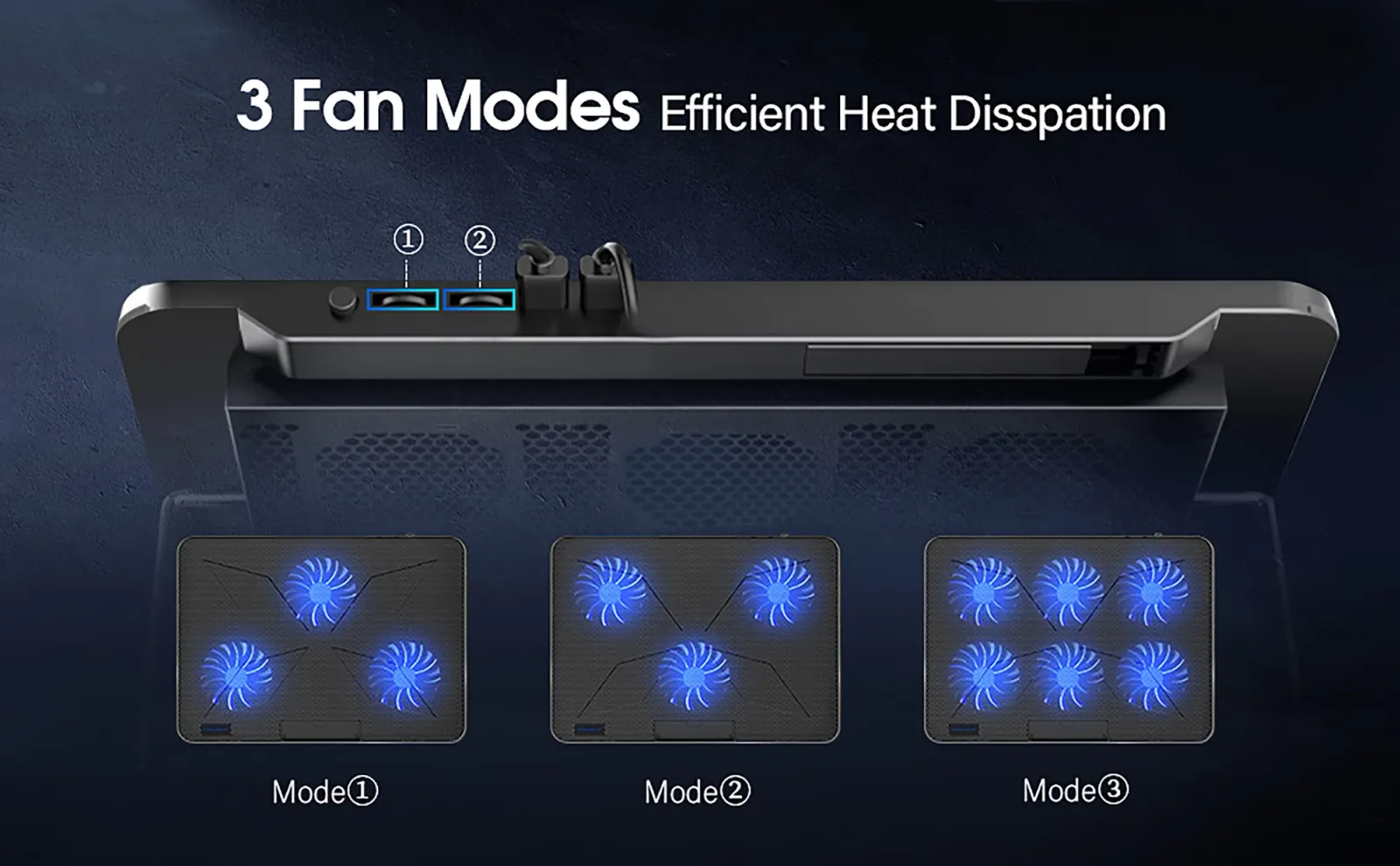 Support de refroidissement Coolcold avec support pour téléphone