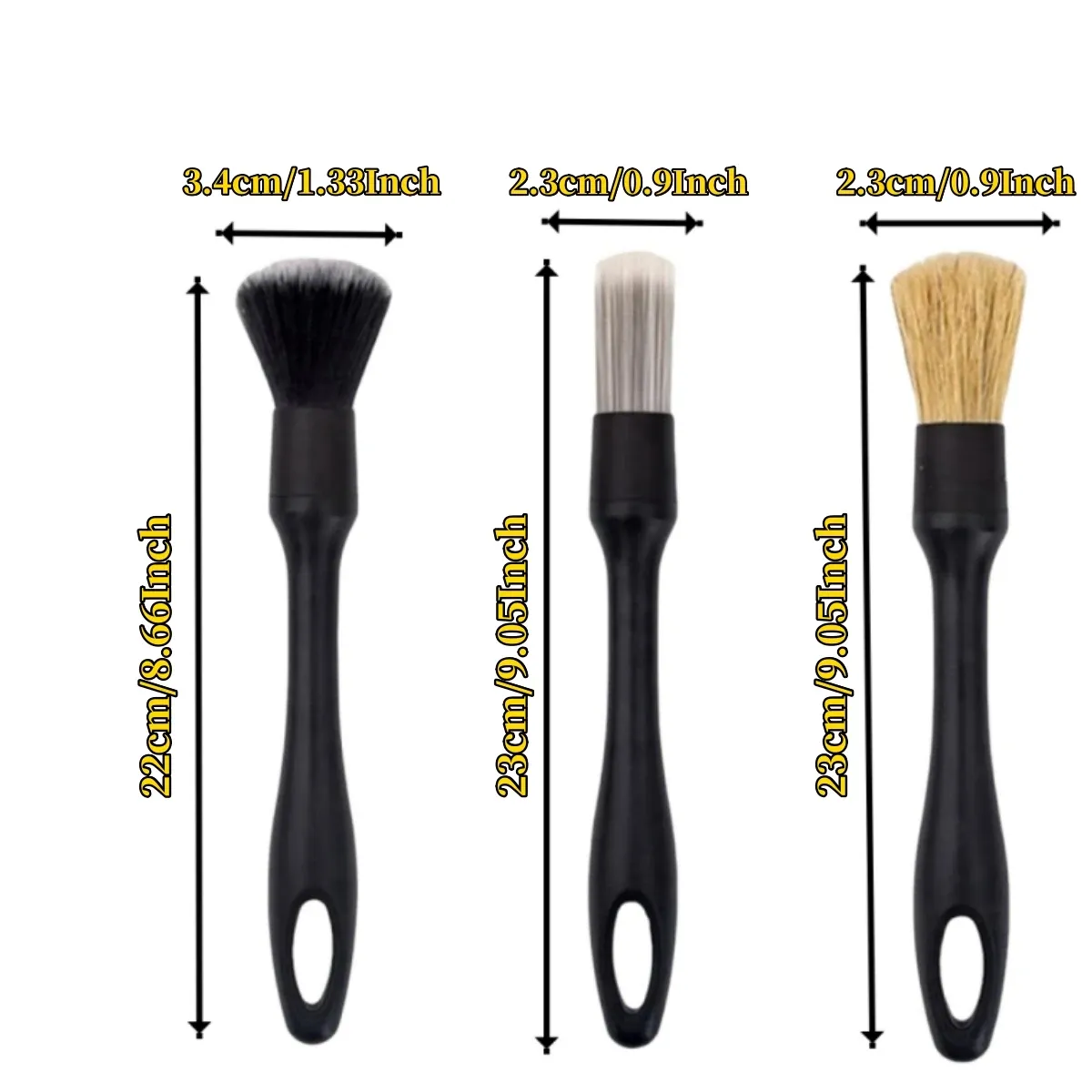 Brosses de nettoyage automobile en détail