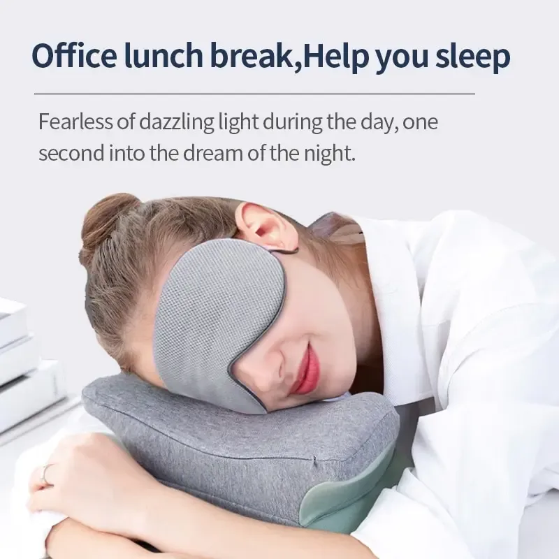 Masque de sommeil en soie glacée au style coréen, réglable, utilisable à chaud comme à froid, respirant, pour le sommeil et les voyages 4