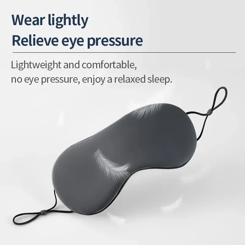 Masque de sommeil en soie glacée au style coréen, réglable, utilisable à chaud comme à froid, respirant, pour le sommeil et les voyages 5