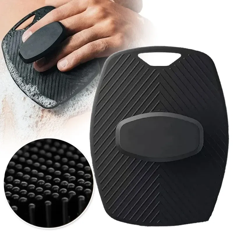 Brosse de bain exfoliante en silicone avec poignée antidérapante, nettoie et masse la peau 7