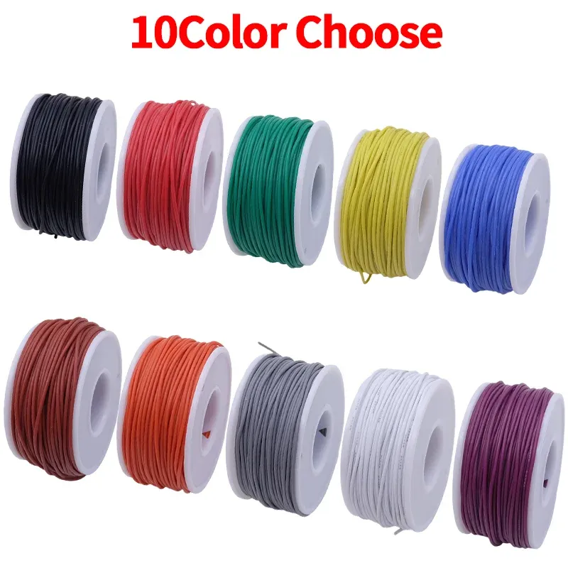 Boîte de fil de cuivre ultra-souple (kit de 5 couleurs), fil électrique en cuivre étamé isolé en silicone flexible et résistant à la chaleur, 30/28/26/24/22/20 AWG 4
