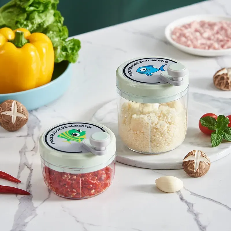 Hachoir manuel pour légumes et fruits, broyeur à ail, poivre et oignon 2