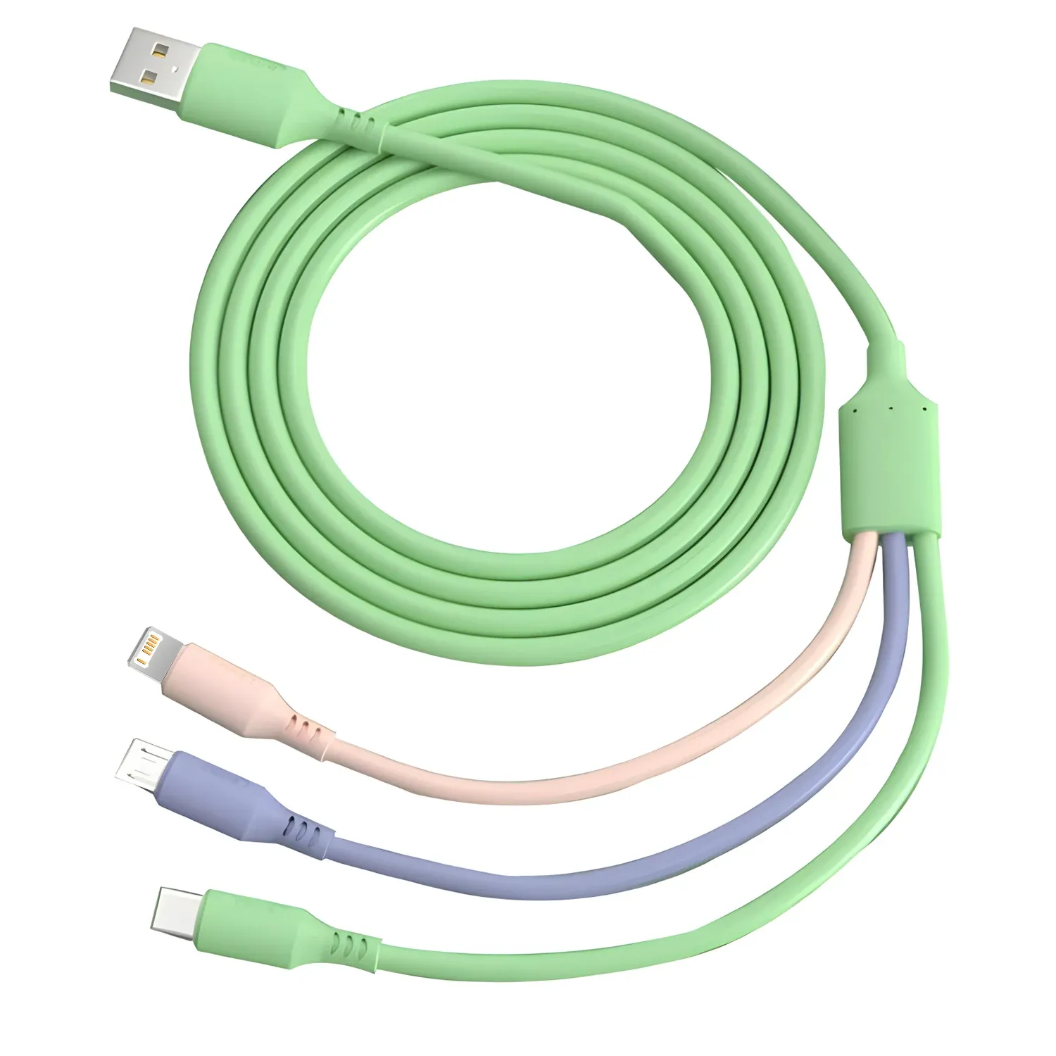 Câble de charge 3 en 1, vue d'ensemble