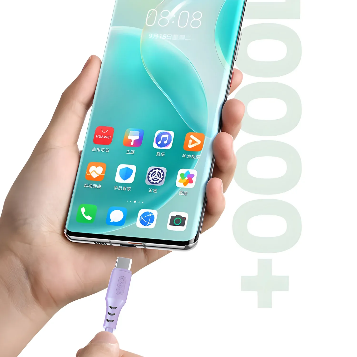 Câble de charge 3 en 1, design compact