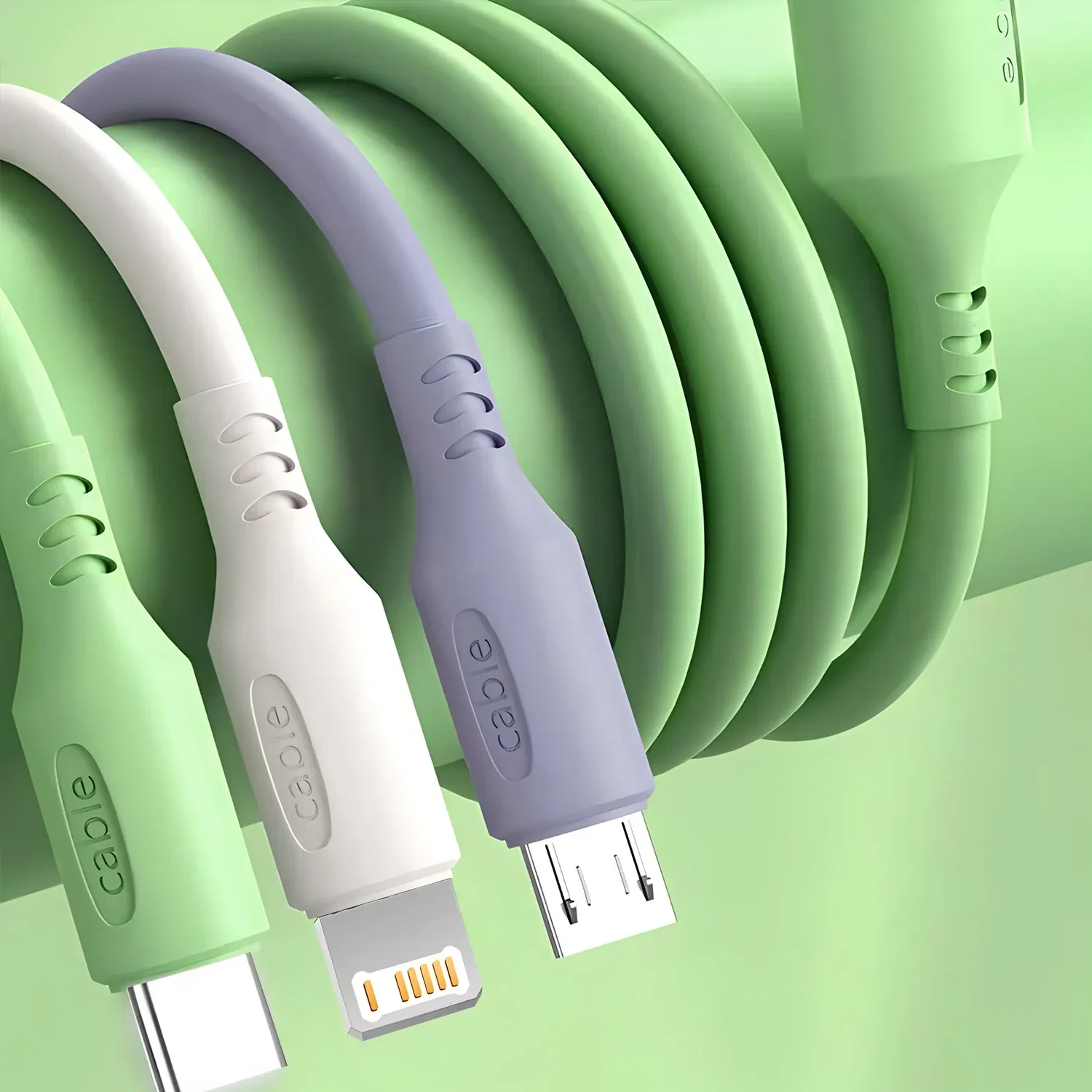 Câble de charge 3 en 1, mise en situation