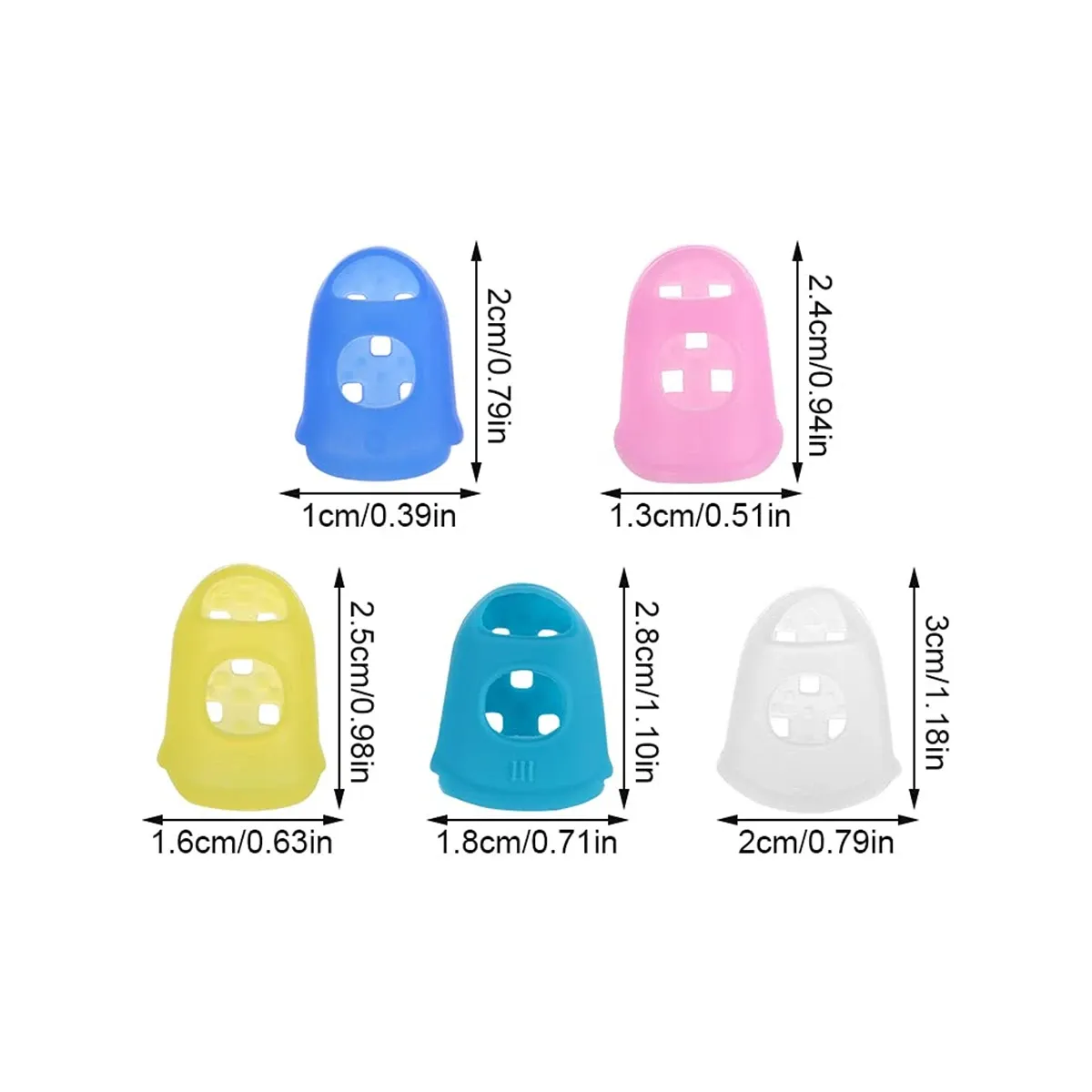 Protège-doigts en silicone pour guitare, détail du produit
