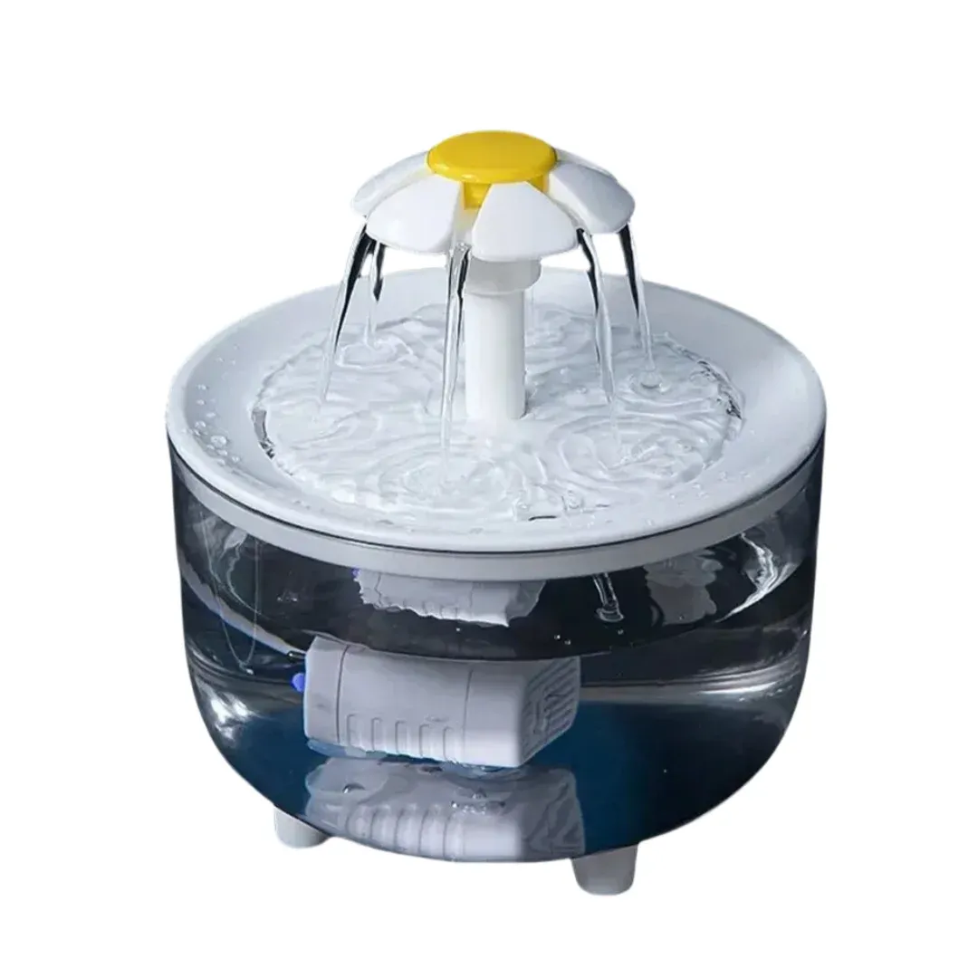 Fontaine à eau électrique silencieuse USB 1,2 L pour animaux de compagnie, abreuvoir automatique pour chat avec filtre 7