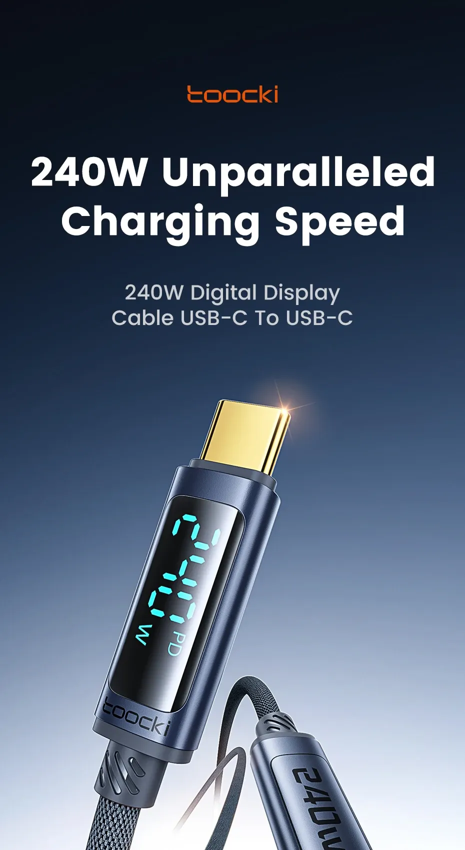 Câble Toocki 240 W, vue d'ensemble