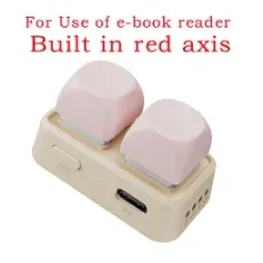 Clavier Bluetooth à double bouton pour tablette et smartphone, avec télécommande de tourne-page pour livres électroniques et défilement de vidéos courtes 10
