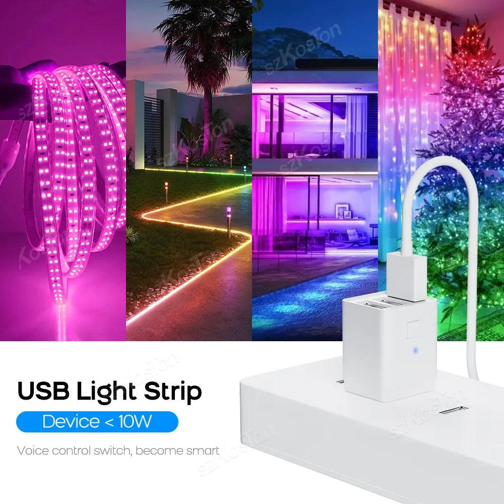 Adaptateur USB intelligent Tuya, configuration des ports