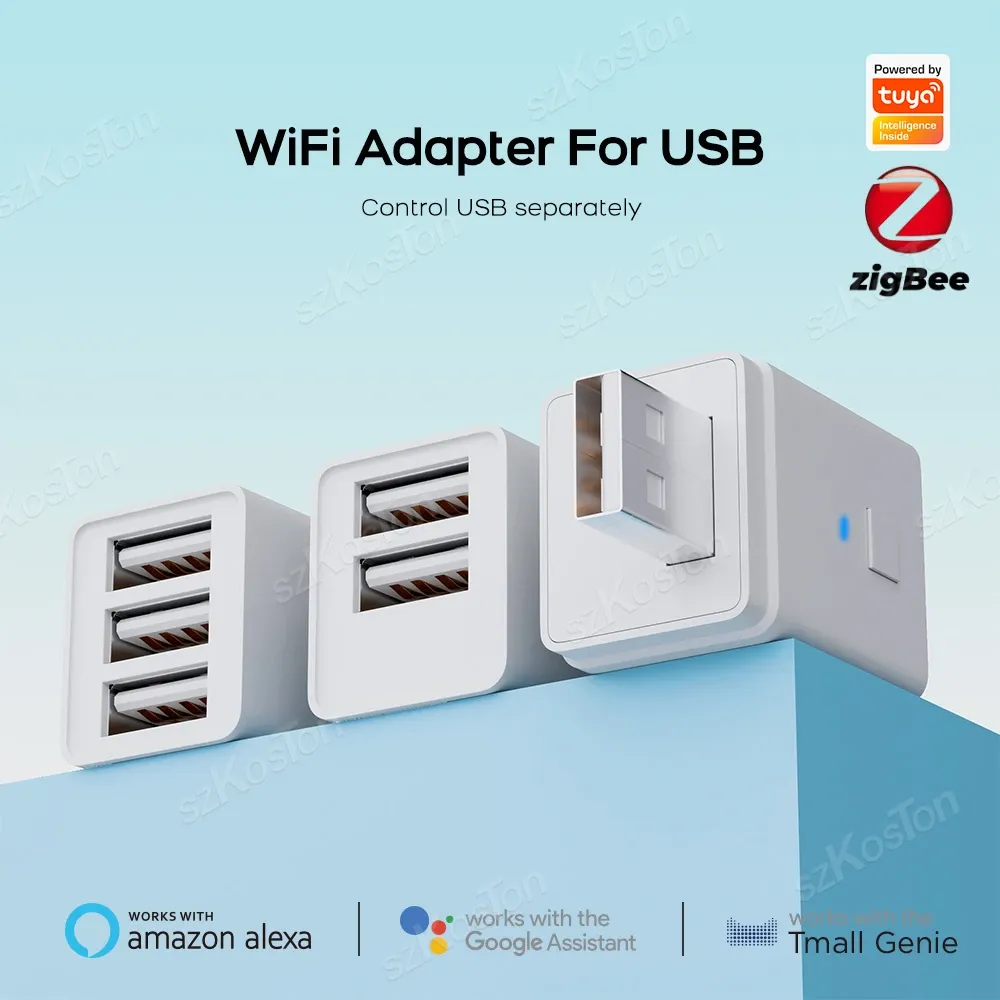 Adaptateur USB intelligent Tuya, vue de présentation
