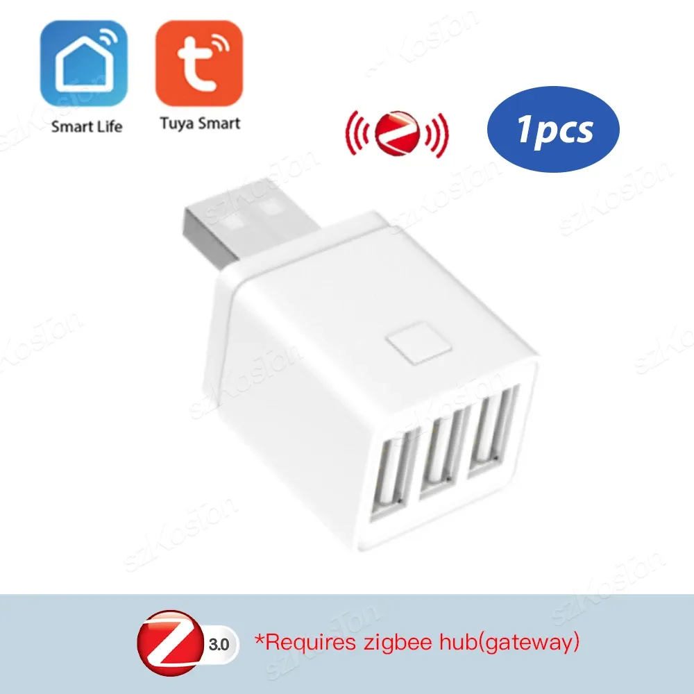 Adaptateur USB intelligent Tuya WiFi/Zigbee, prise 1/2/3 gangs, application Smart Life, synchronisation, contrôleur marche/arrêt, compatible Alexa et Google Home 8
