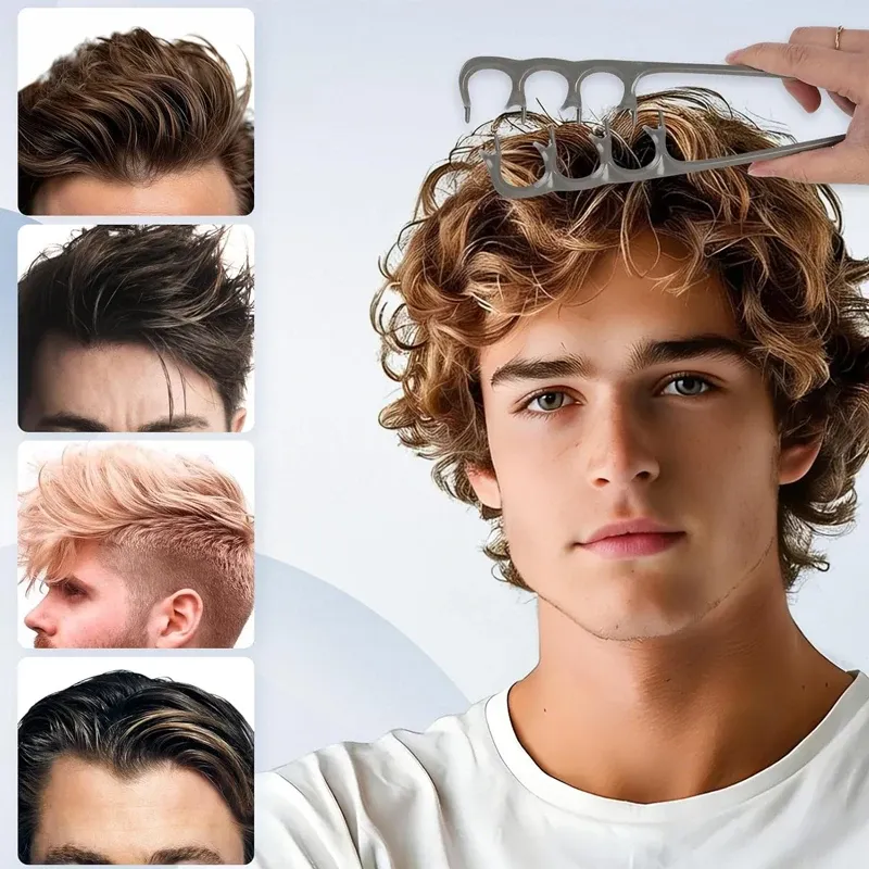 Peigne volumisant professionnel à dents larges pour une texture moelleuse, 1 pièce 3